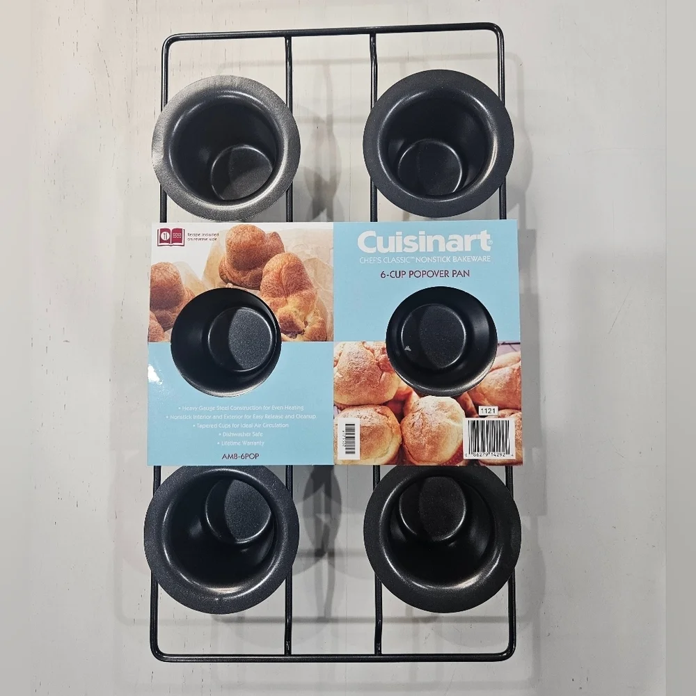 Cuisinart AMB-6POP 6 Cup Popover Pan Non Stick Dishwasher Safe Bakeware